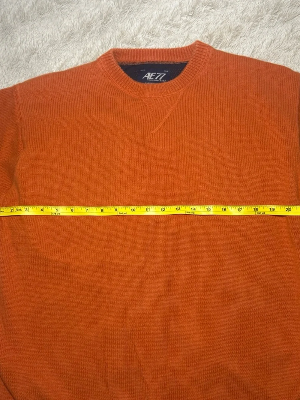 American Eagle Outfitters Orange Crewneck Sweater